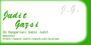 judit gazsi business card